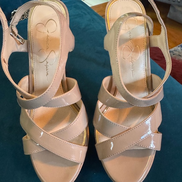 Jessica Simpson Nude Strappy Heels - Picture 4 of 5
